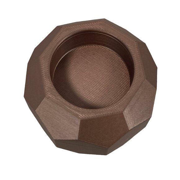 Small Hexagon LED Tealight Candle Holder w/Tealight LED Candle Multi-Color - Picture 3 of 11